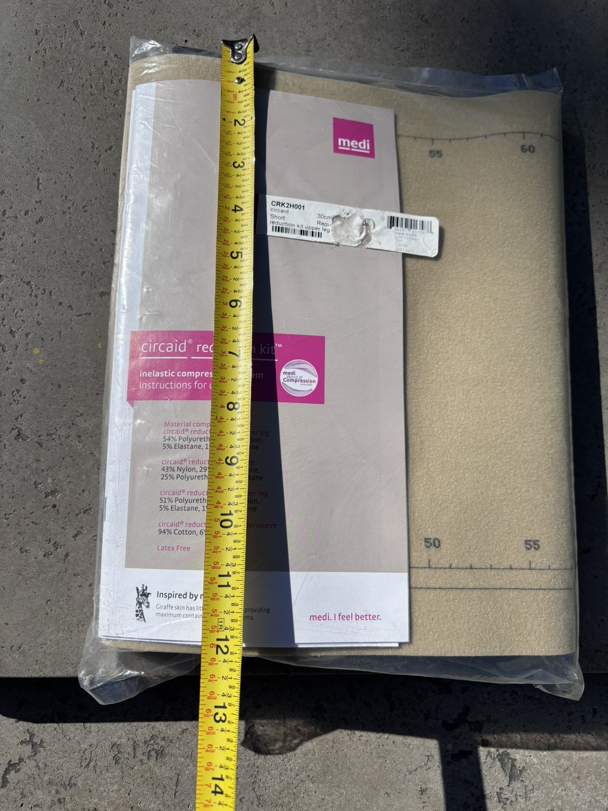 MEDI CIRCAID SHORT REDUCTION COMPRESSION SYSTEM KIT UPPER LEG 30cm CRK2H001 -NEW