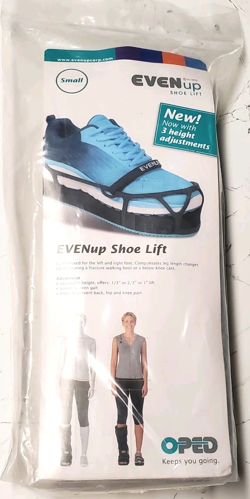 EVENup Shoe Lift Balancer Small Adjustable Orthopedic Walking Boot Leveler New
