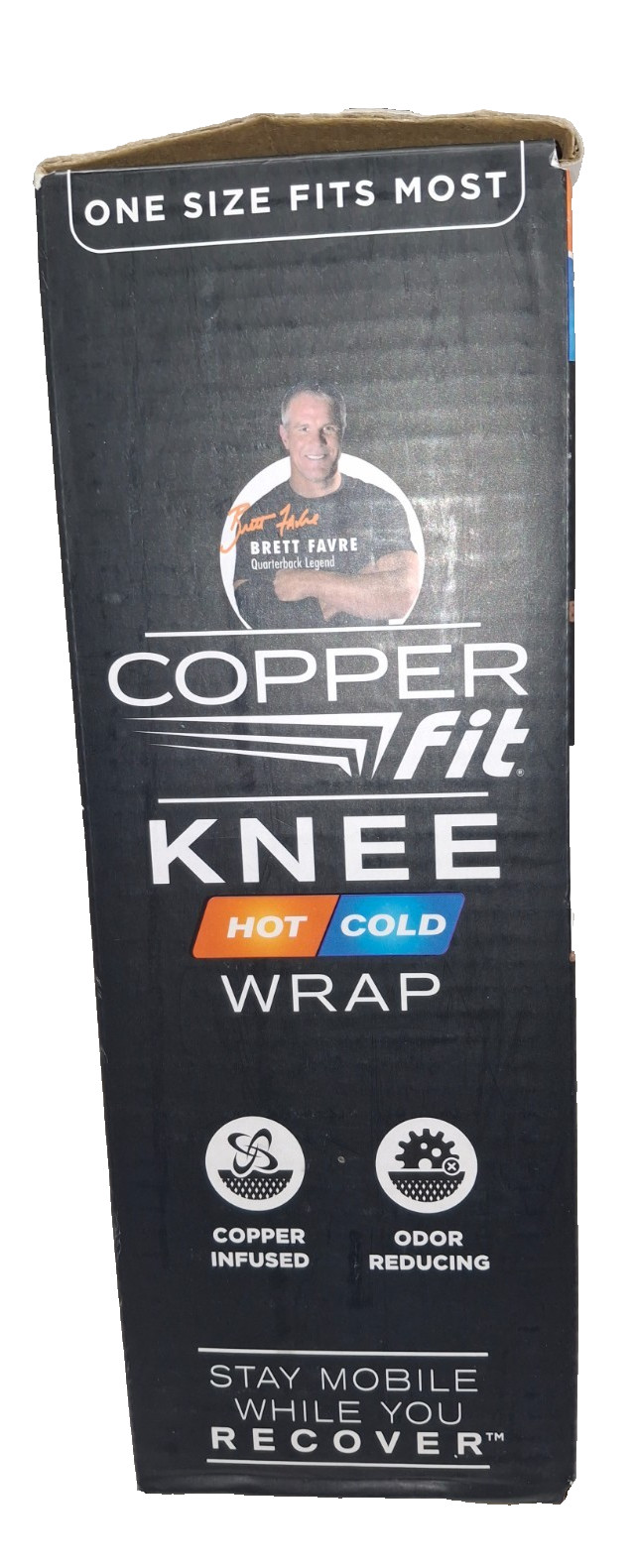 Copper Fit Rapid Relief Knee Hot Cold Therapy Adjustable Wrap One Size Fits Most