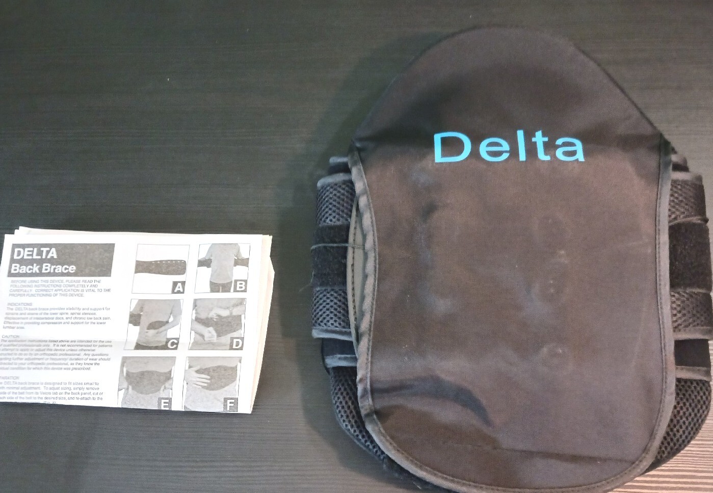 Delta Back Brace LSO DL-31 Universal One Size Fits Most NEVER WORN. No Box