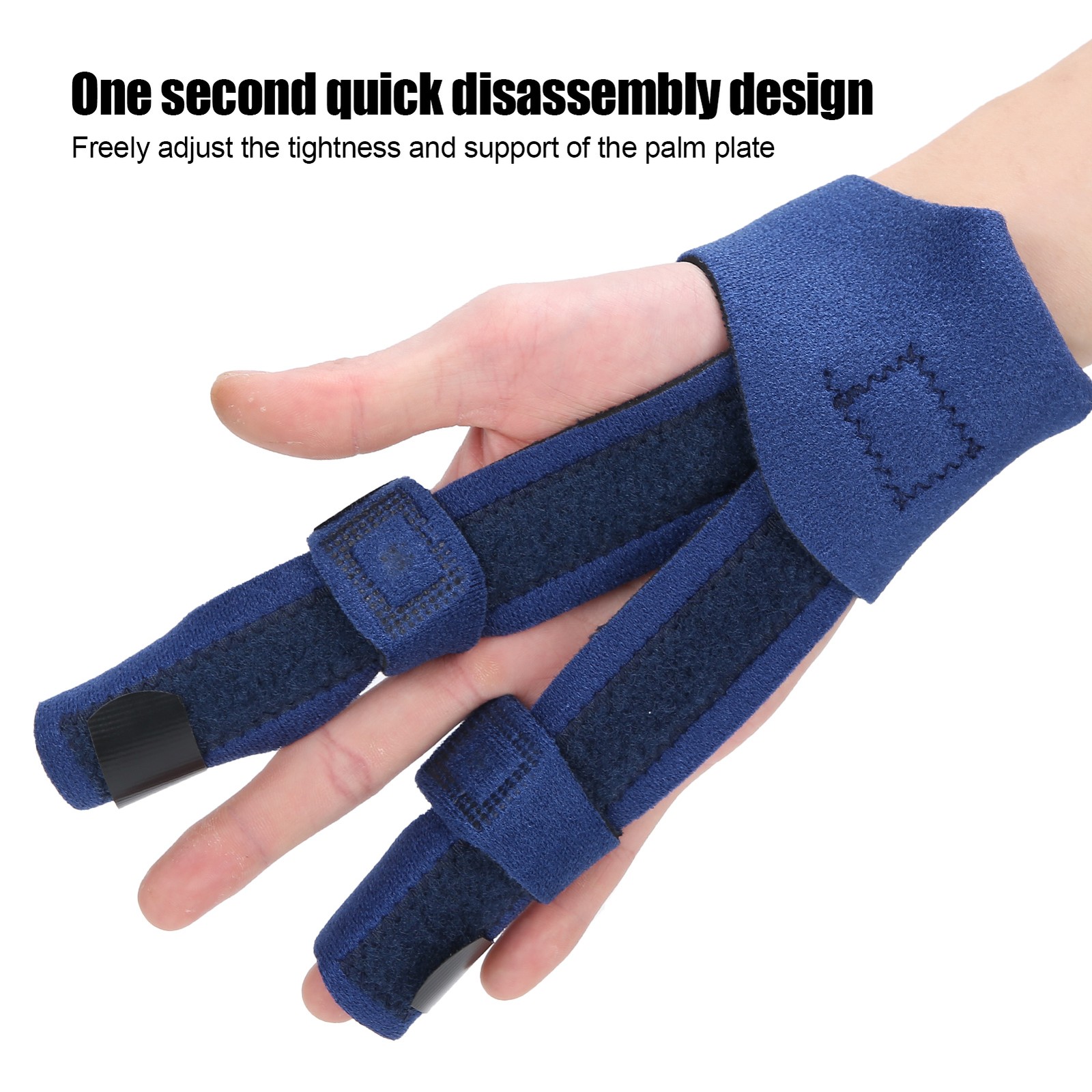 Two Fingers Splint Broken Injury Finger Adjustable Support Protective Correc