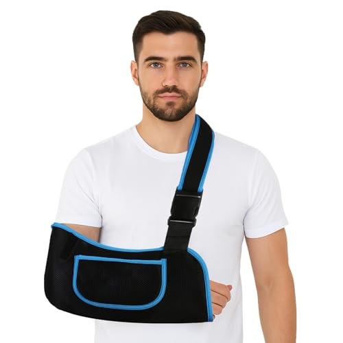 mosago Arm Sling, Lightweight Breathable Mesh Shoulder XL (Adult) Blue
