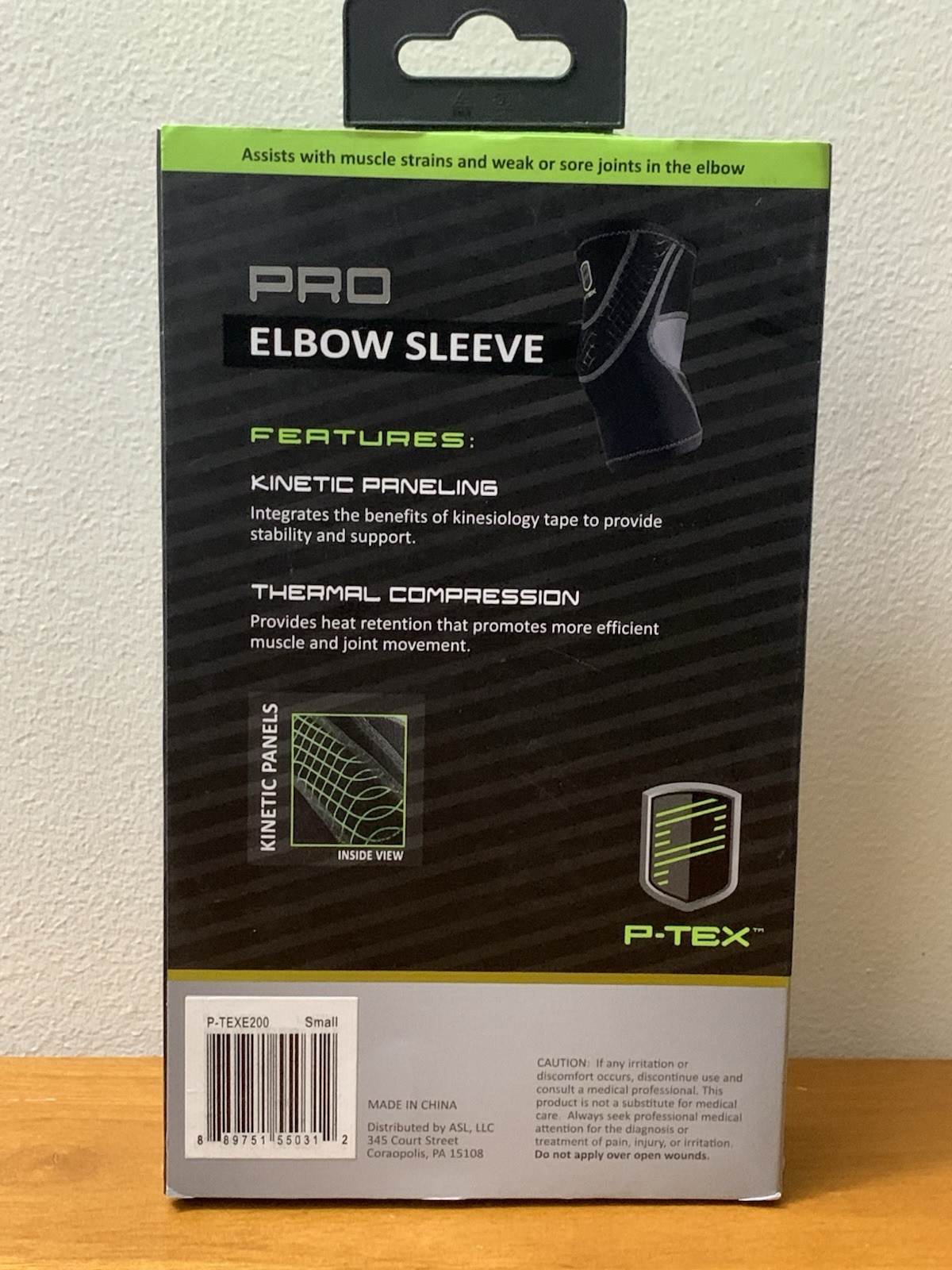 P-TEX ** PRO ELBOW SLEEVE** ” P-TEXE200“ **BLACK **NEW** Small