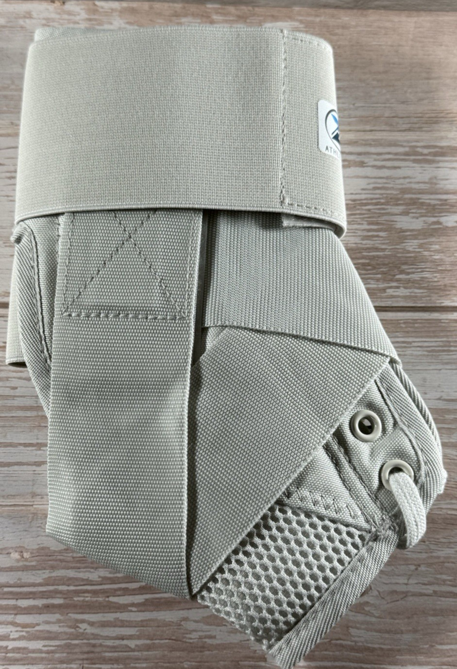 Z ATHLETICS Ankle Brace -Lace Up Adjustable Support Grey/Med