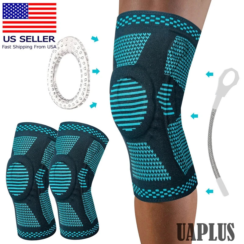 Knee Sleeve Compression Brace Support for Sport Gym Joint Pain Arthritis Relief