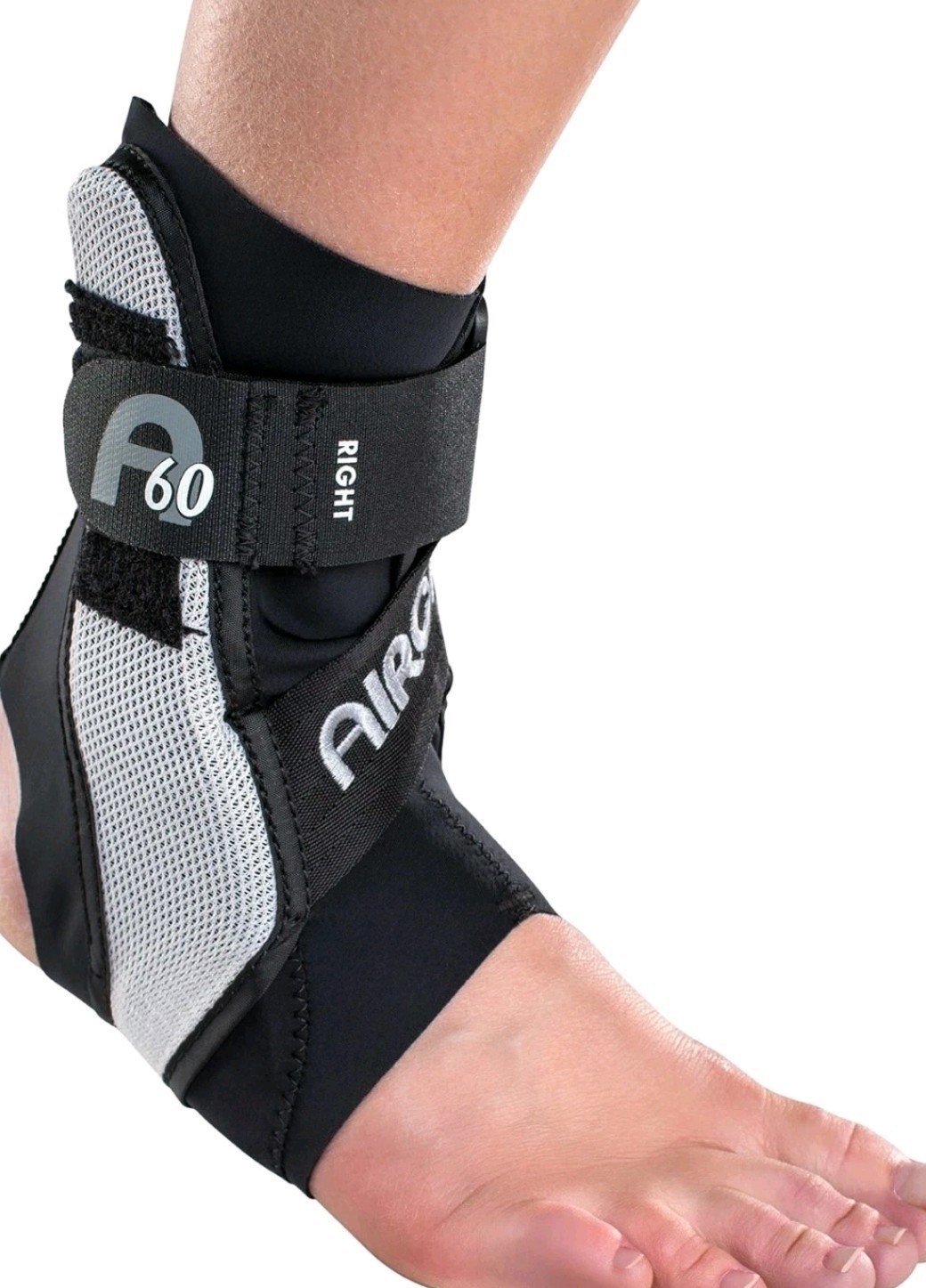Aircast A60 Ankle Support Brace, Right Foot, Black, Medium
