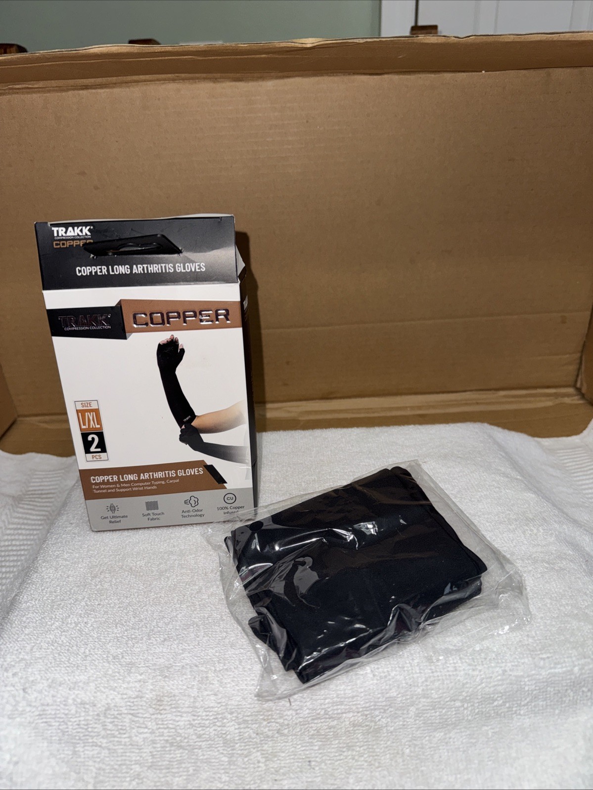 Trakk Copper Long Arthritis Gloves