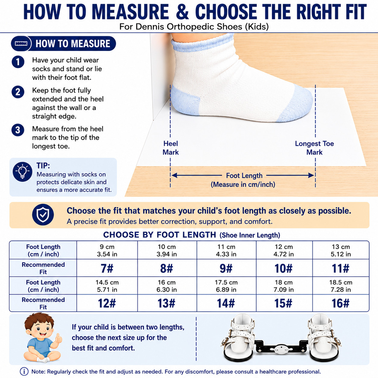 Dennis Browne Orthopedic Shoes Kids Clubfoot Brace Adjustable Bar