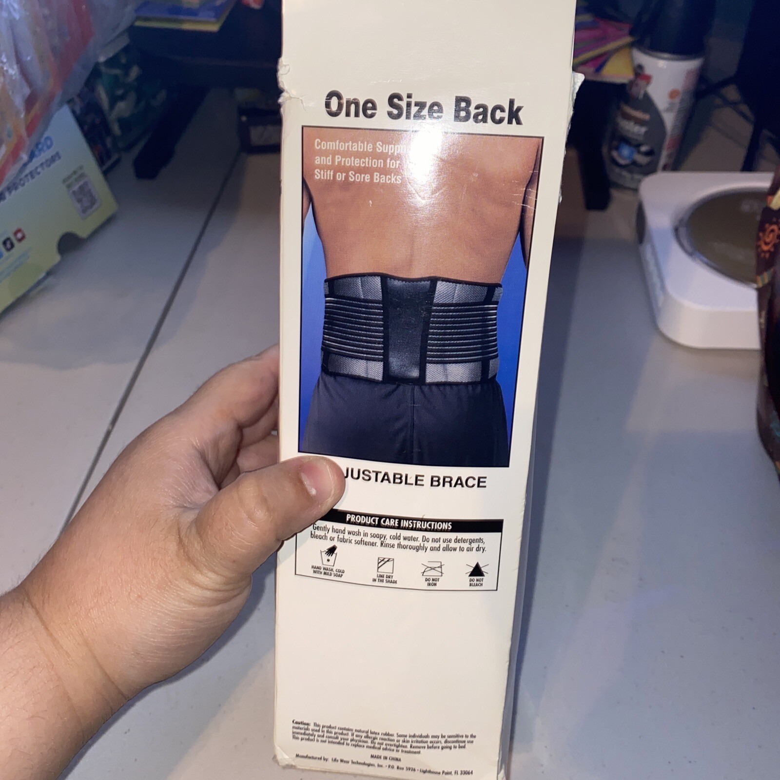 One Size Fits All Back Adjustable Deluxe Flex Aid Brace