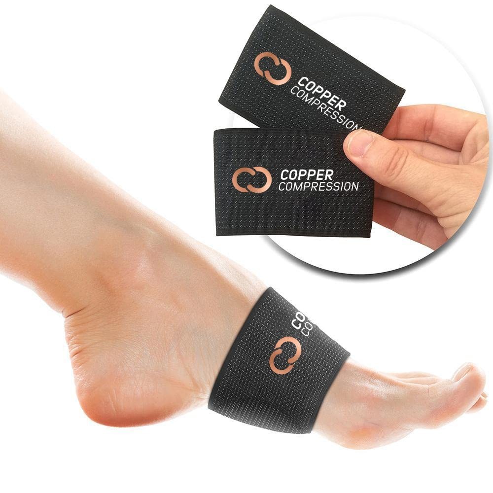 Padded Arch Support Sleeves for Plantar Fasciitis Relief, Flat Feet & High Arche