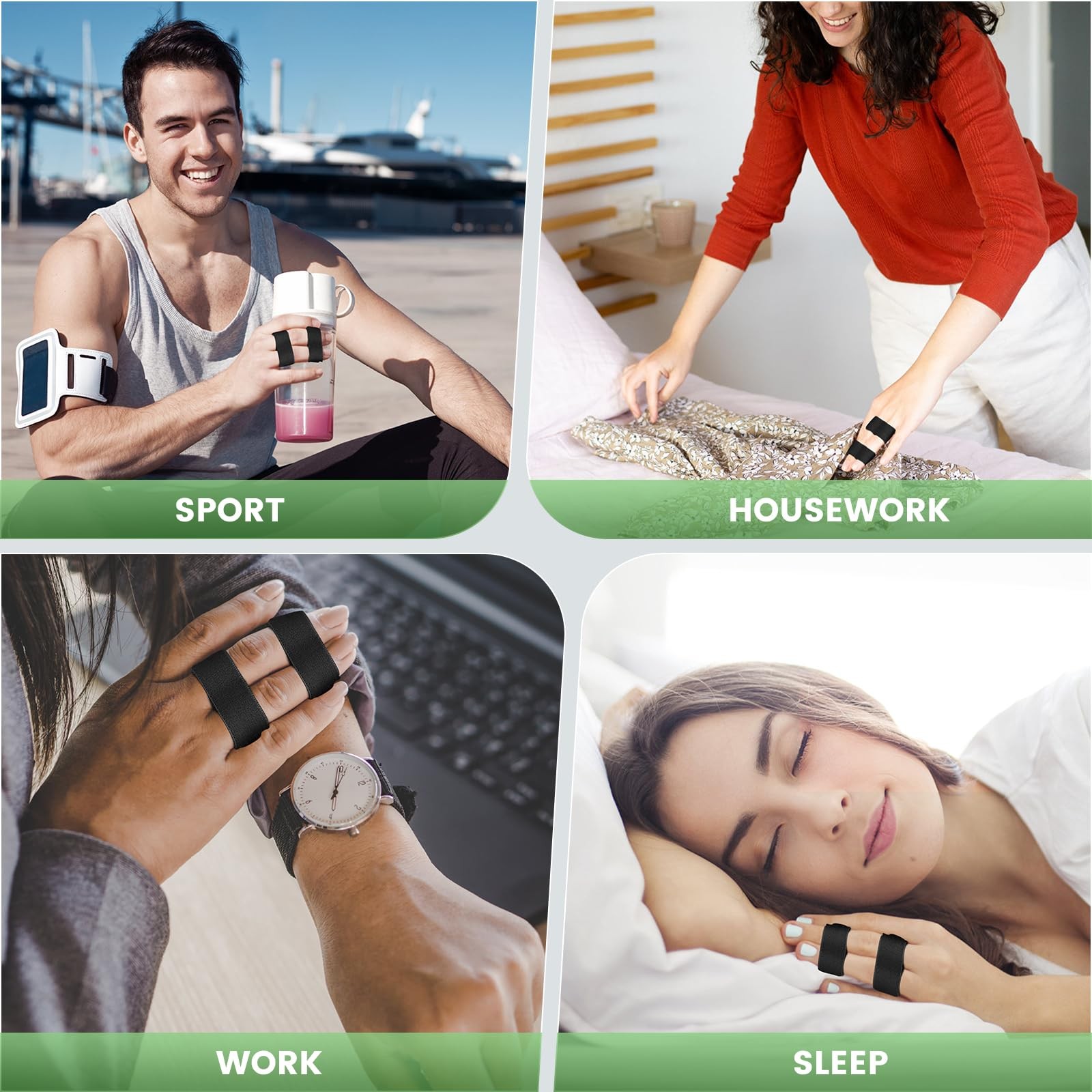 Buddy Tape Finger Straps, 10 Pack