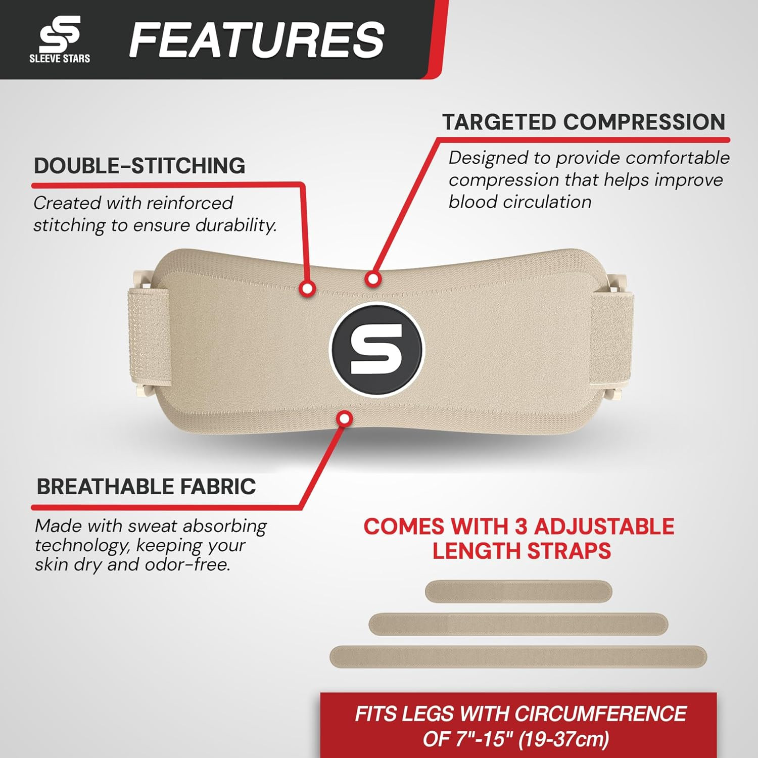 Sleeve Stars Swedish Brand Patellar Tendon Support Strap for Women & Men Effecti