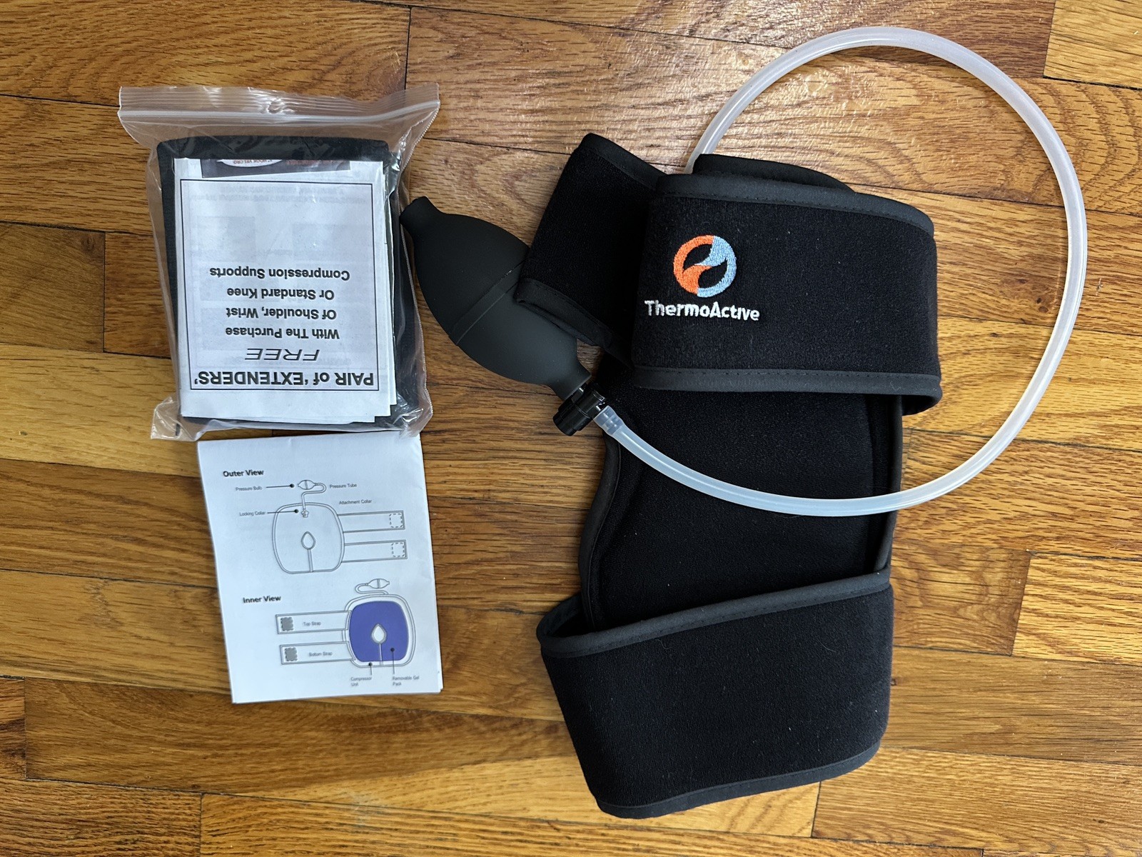 ThermoActive Knee Support Compression Therapy #6022 No Extra Pad
