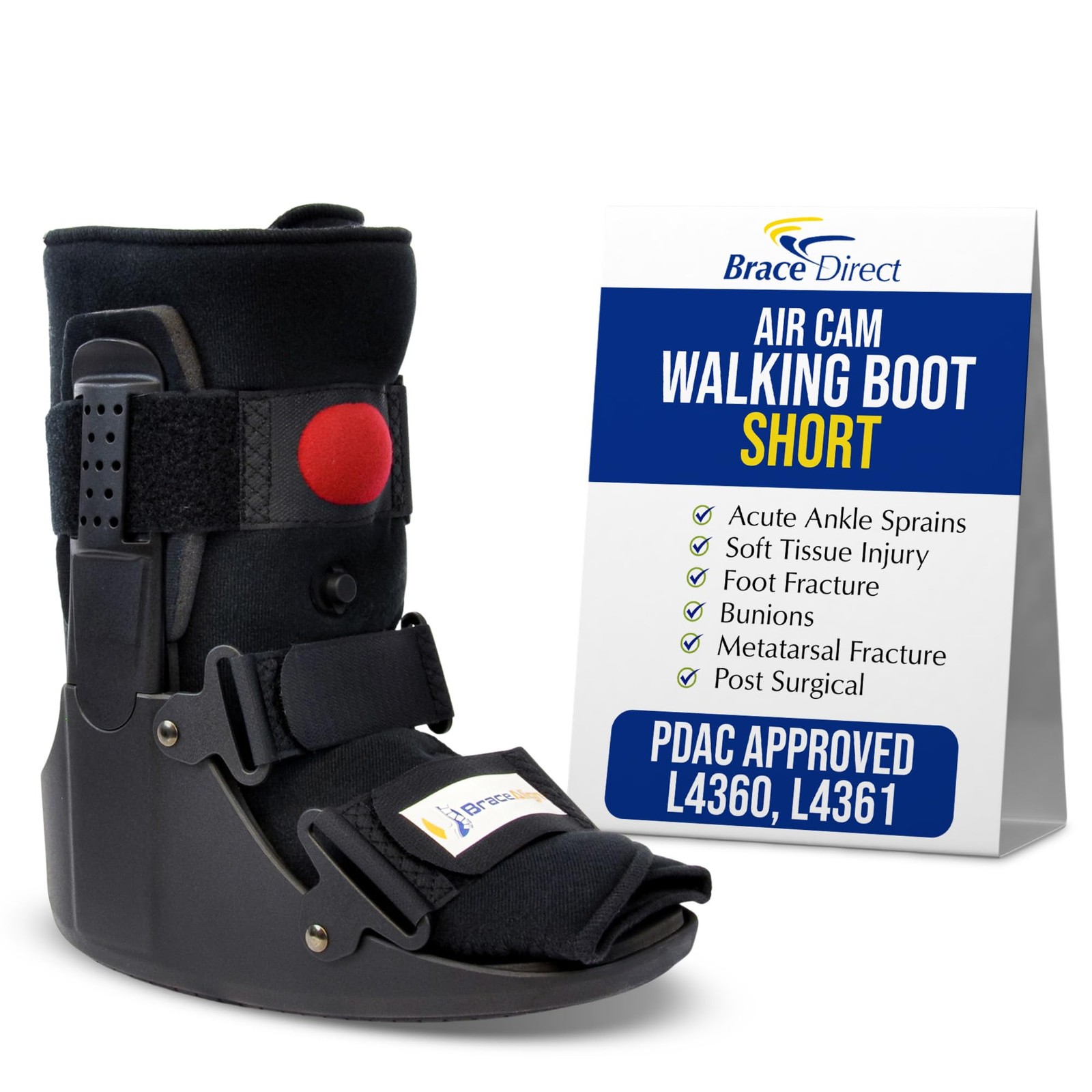 Air CAM Walker Fracture Boot Short – PDAC L4360/L4361 Walking Boot for Sprain…