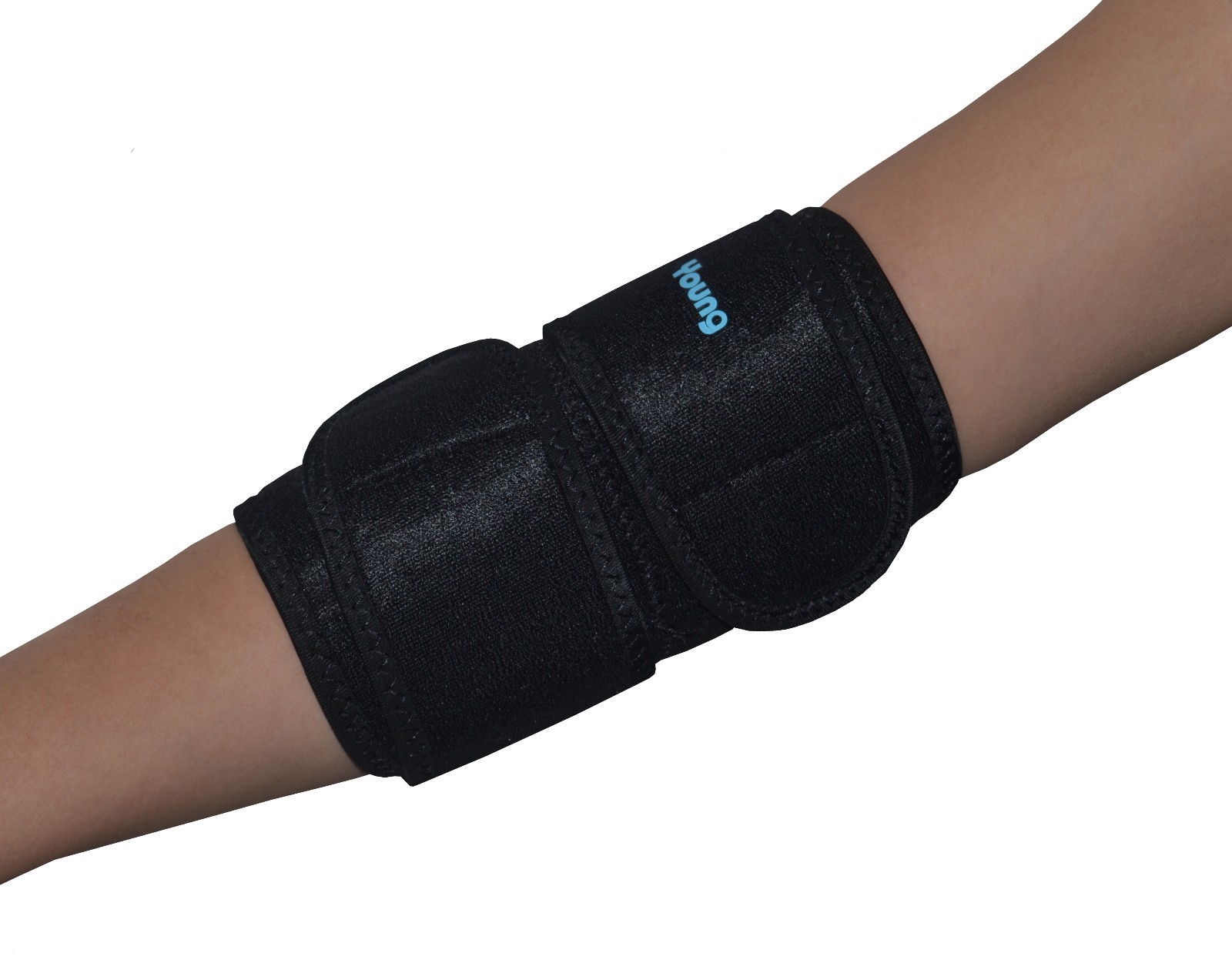 Elbow Wrap – Arm Support – Wrap-Around Brace – One Size – Black – Neoprene