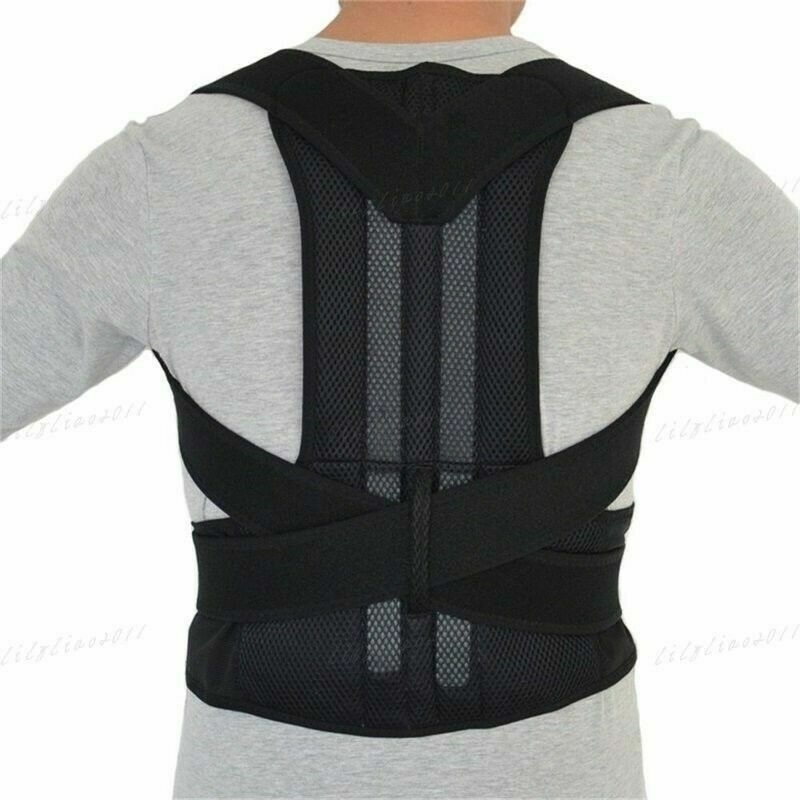 Heavy Duty Lift Lumbar Lower Back Waist Support Belt Brace Suspenders for Work