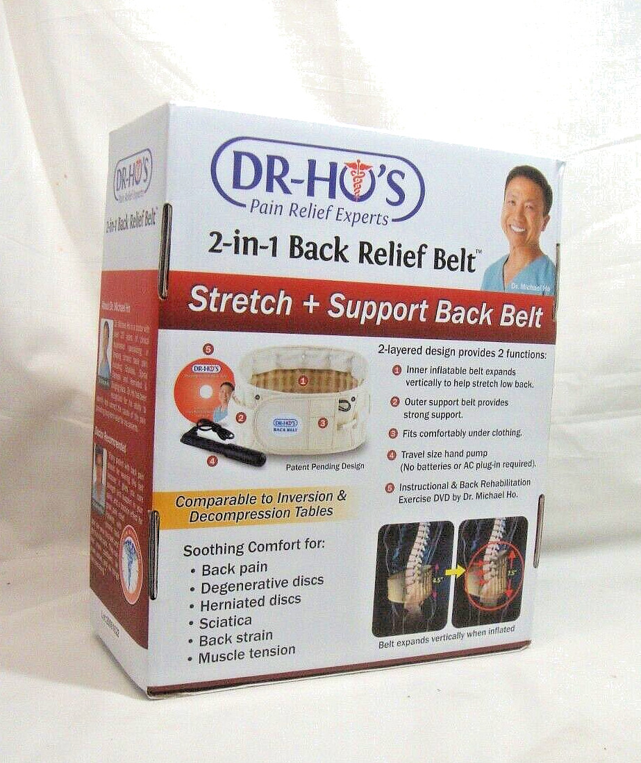 DR-HO’S 2-in-1 Decompression Belt Basic Set For Lower Back Pain Relieve Size A/B
