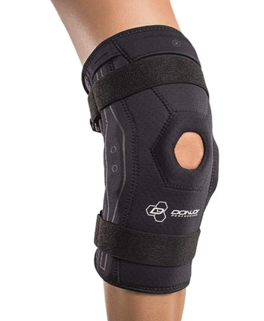 DonJoy Performance Bionic Knee Brace Hinged Adjustable Patella Support Black Lrg