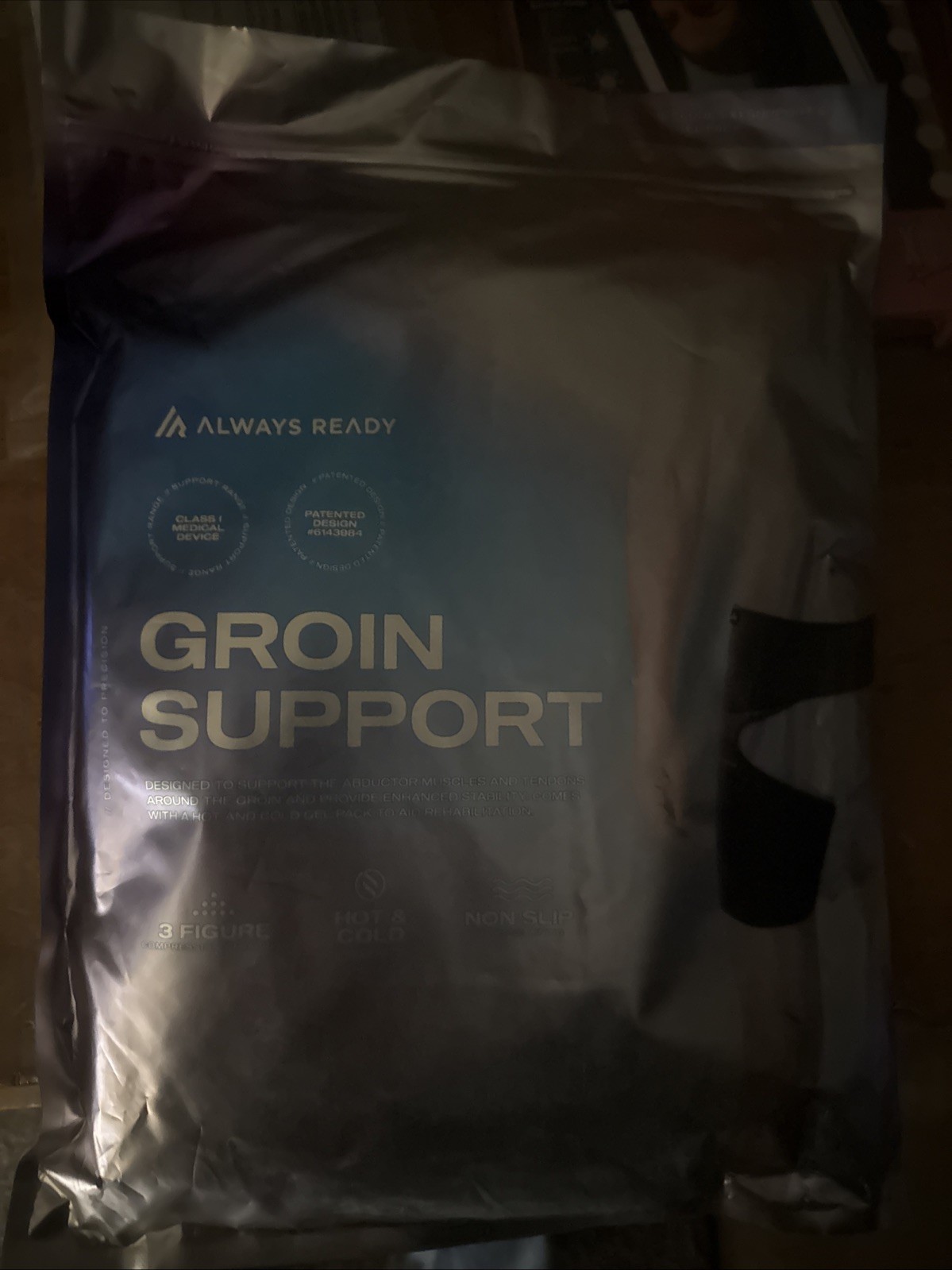 Always Ready Hip Brace for Sciatica Pain Relief w/ Hot & Cold Gel Pack M-XXL NEW
