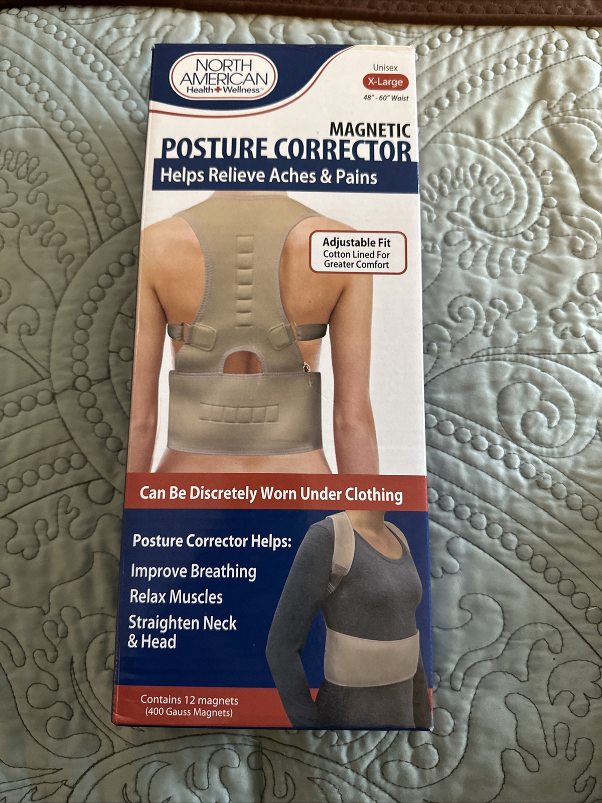 NIB North American Magnetic Posture Corrector X-Large 48-60” Waist