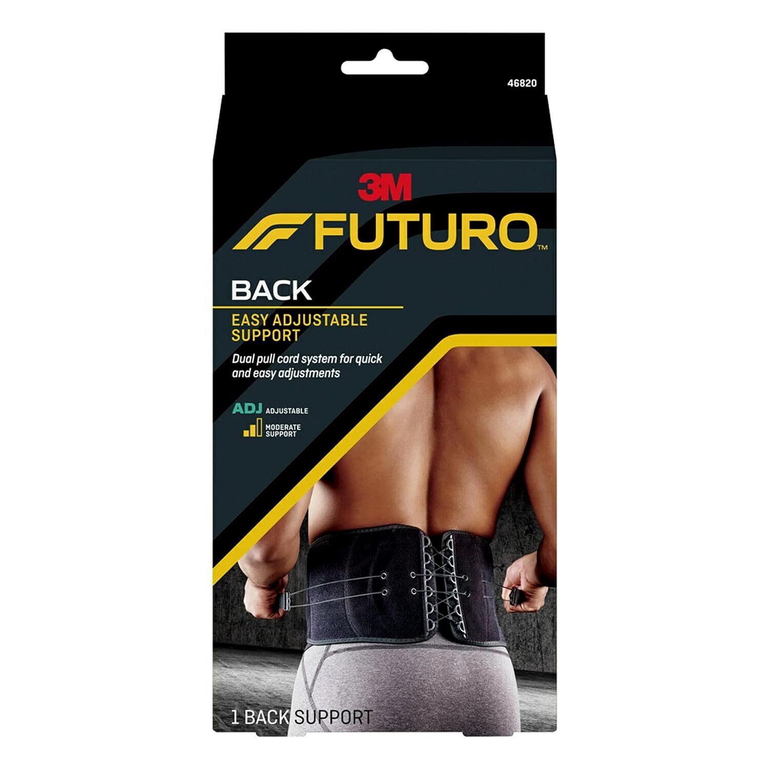 Futuro Back Brace Adjustable 29 to 51 inch waist **** Box Style May Vary