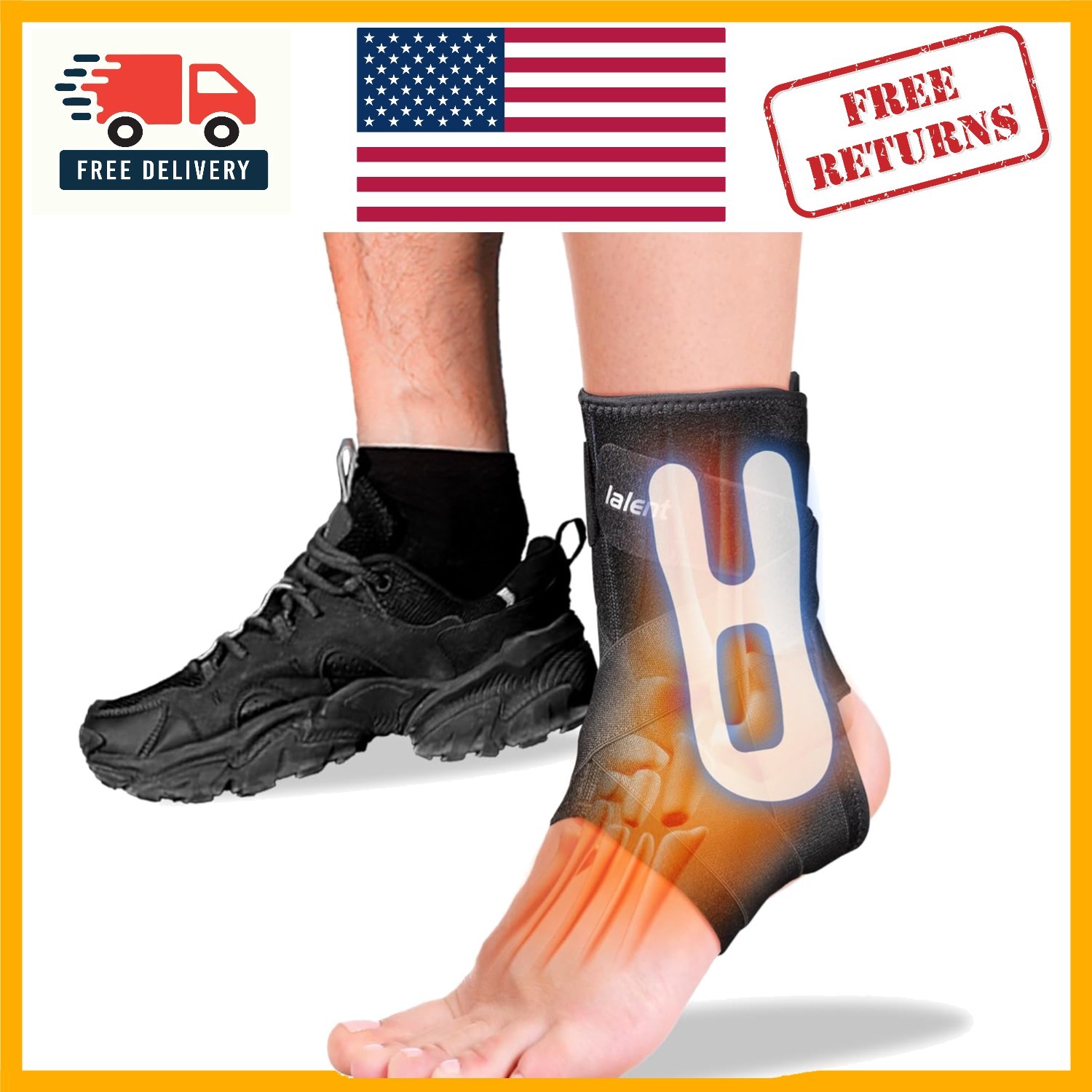 Lightweight and Adjustable Ankle Brace – Essential for Running & Volleyball