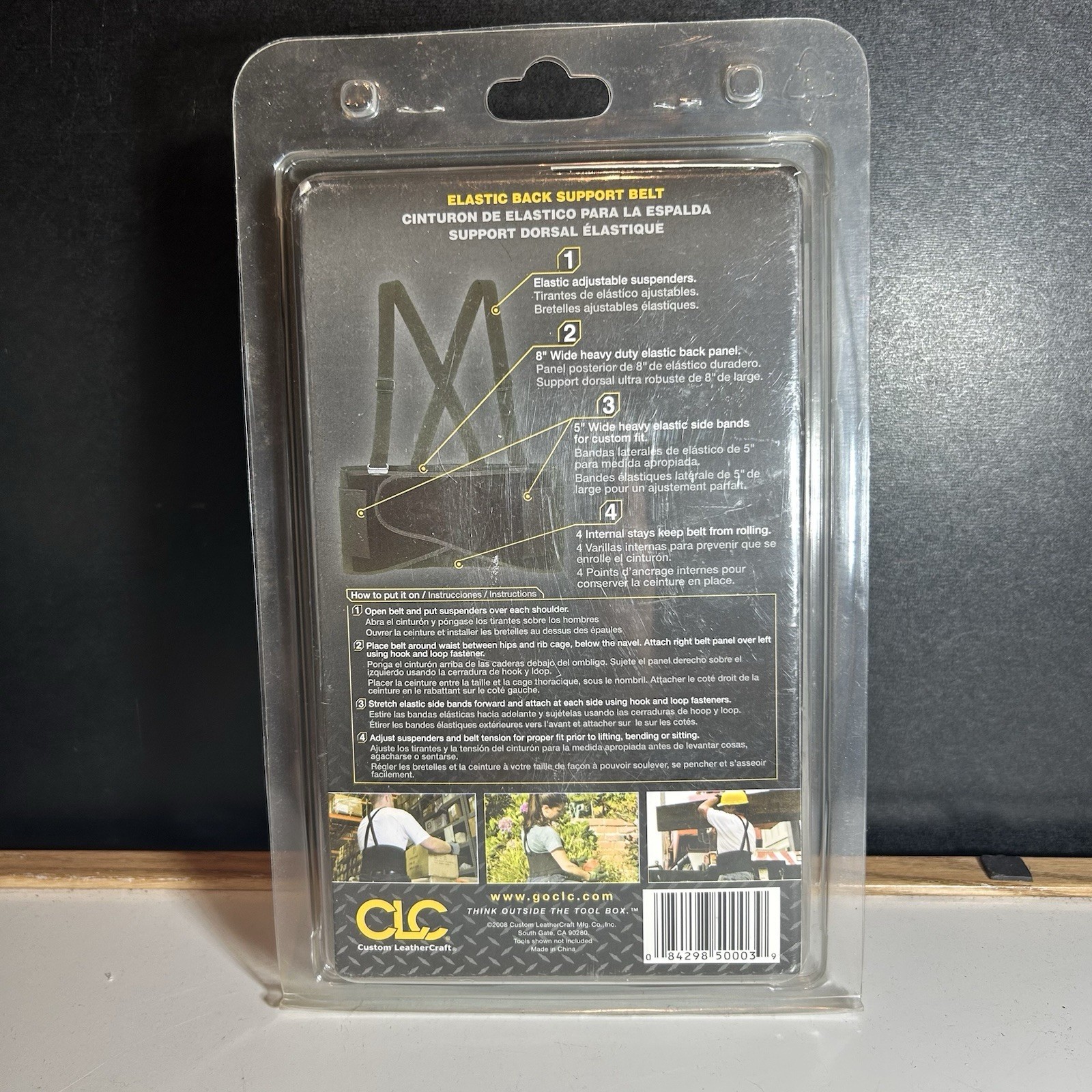 CLC Work Gear #5000M Elastic Back Support Belt Size Medium 32″ to 38” New