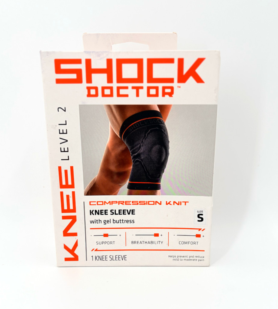 Shock Doctor Knee Compression Sleeve with Gel Buttress Size Small-New