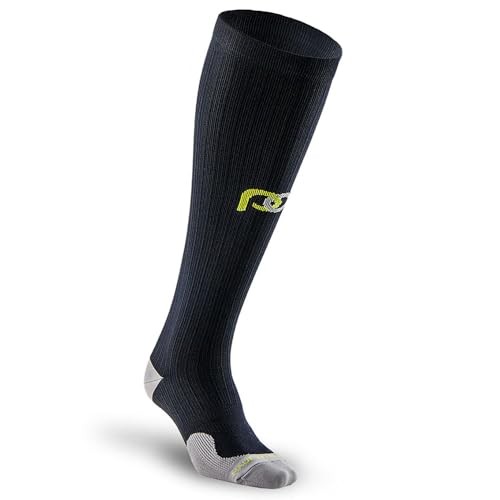 PRO Compression Running Marathon Unisex Adult Black Knee High Socks
