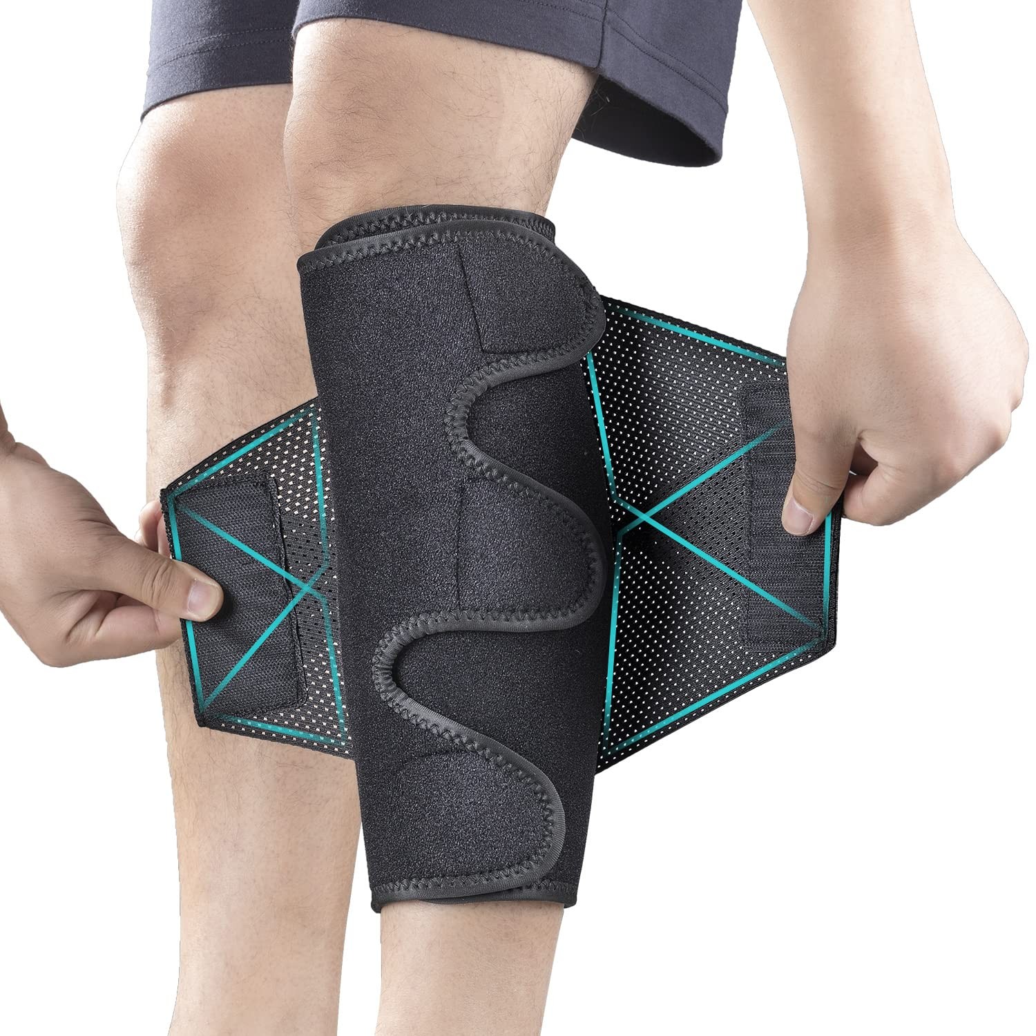 Calf Brace Leg Compression Sleeves for Men & Women, Shin Splints for Calf Mus…