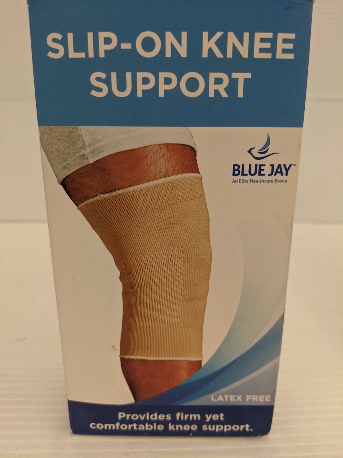 Blue Jay Slip-On Knee Support. Latex Free. Choose Size. New in Box.