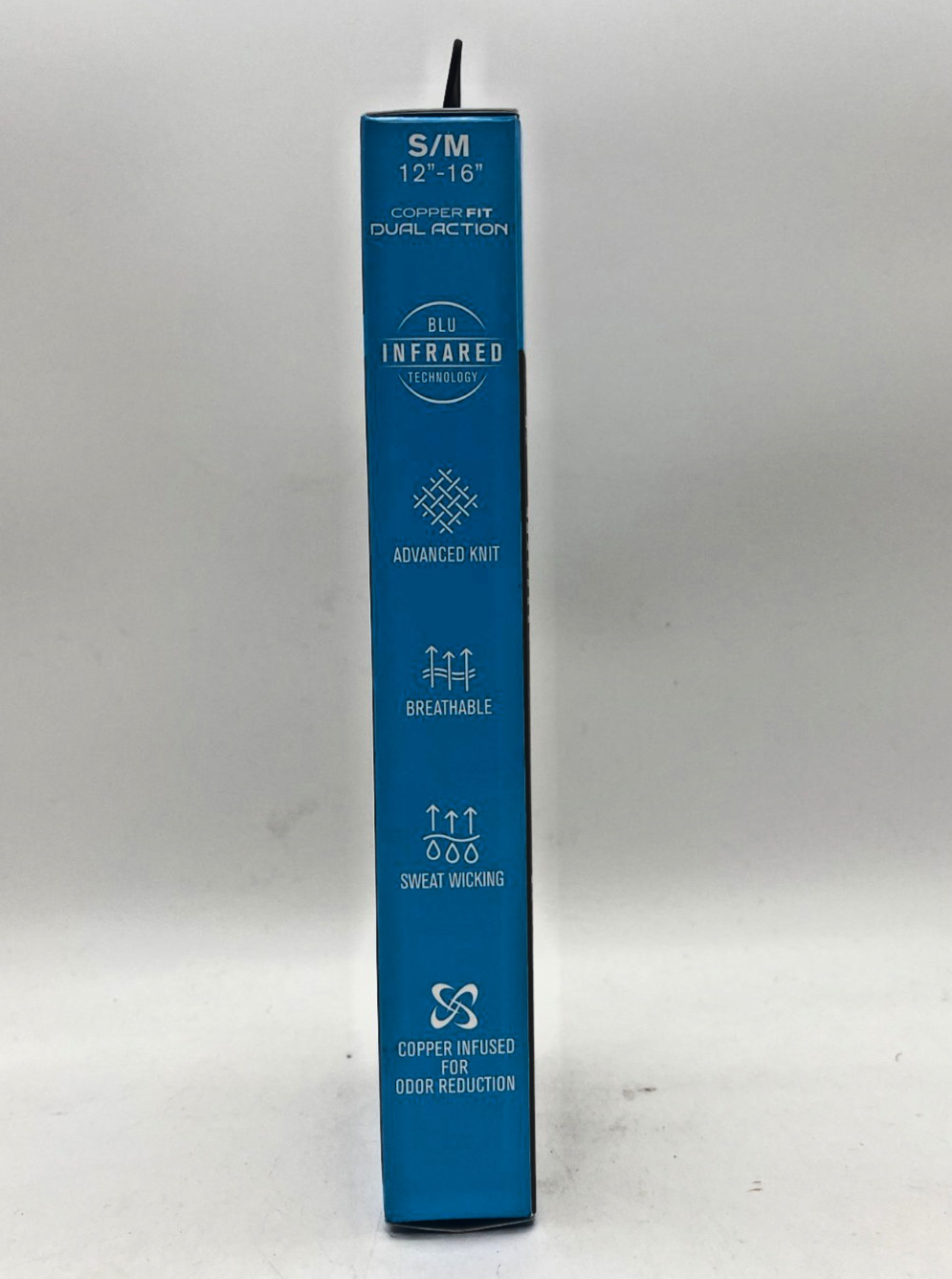 2x COPPER FIT DUAL ACTION COMPRESSION KNEE SLEEVE S/M 12″ x 16″ NEW IN BOX