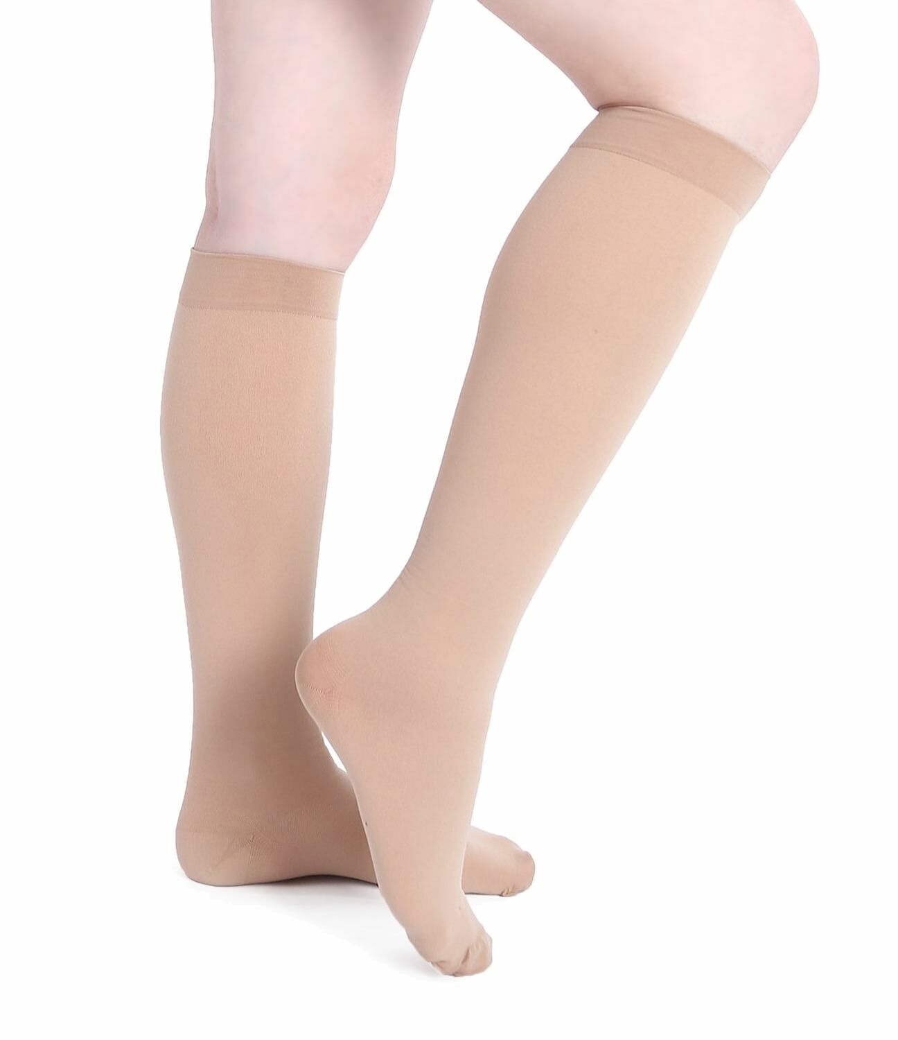 Runee High Quality Close Toe Medical Compression Sock Knee High Hosiery