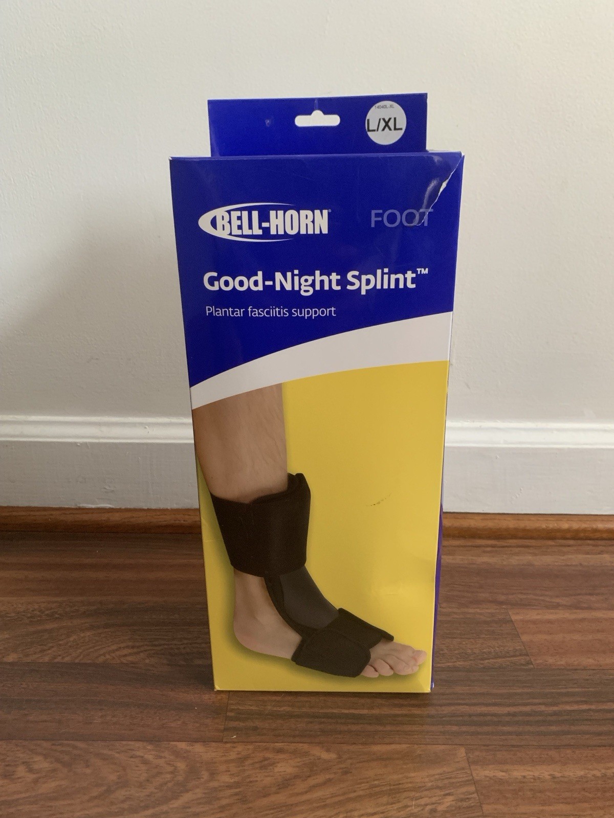 Bell-Horn Good-Night Foot Splint Plantar Fasciitis Support L/XL new in box