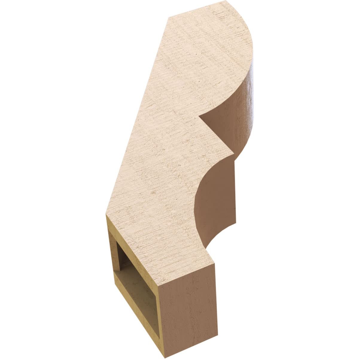 Ekena Millwork Timberthane Rough Cedar Faux Wood Ridgewood Knee Brace 5W X 16D