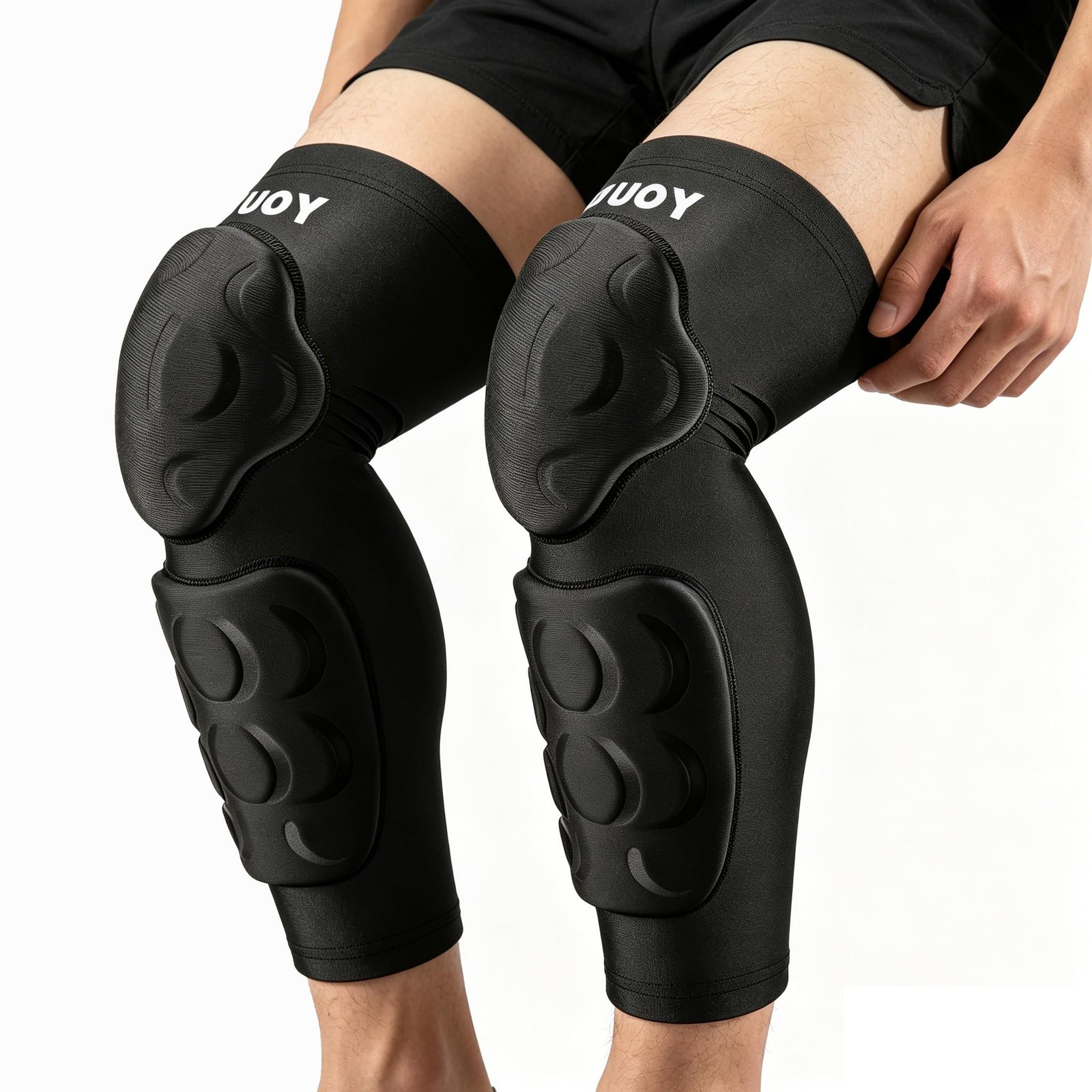 13MM Knee Pads with Shin Guard Pads,Calf Pads Protector, Padded Compression L…