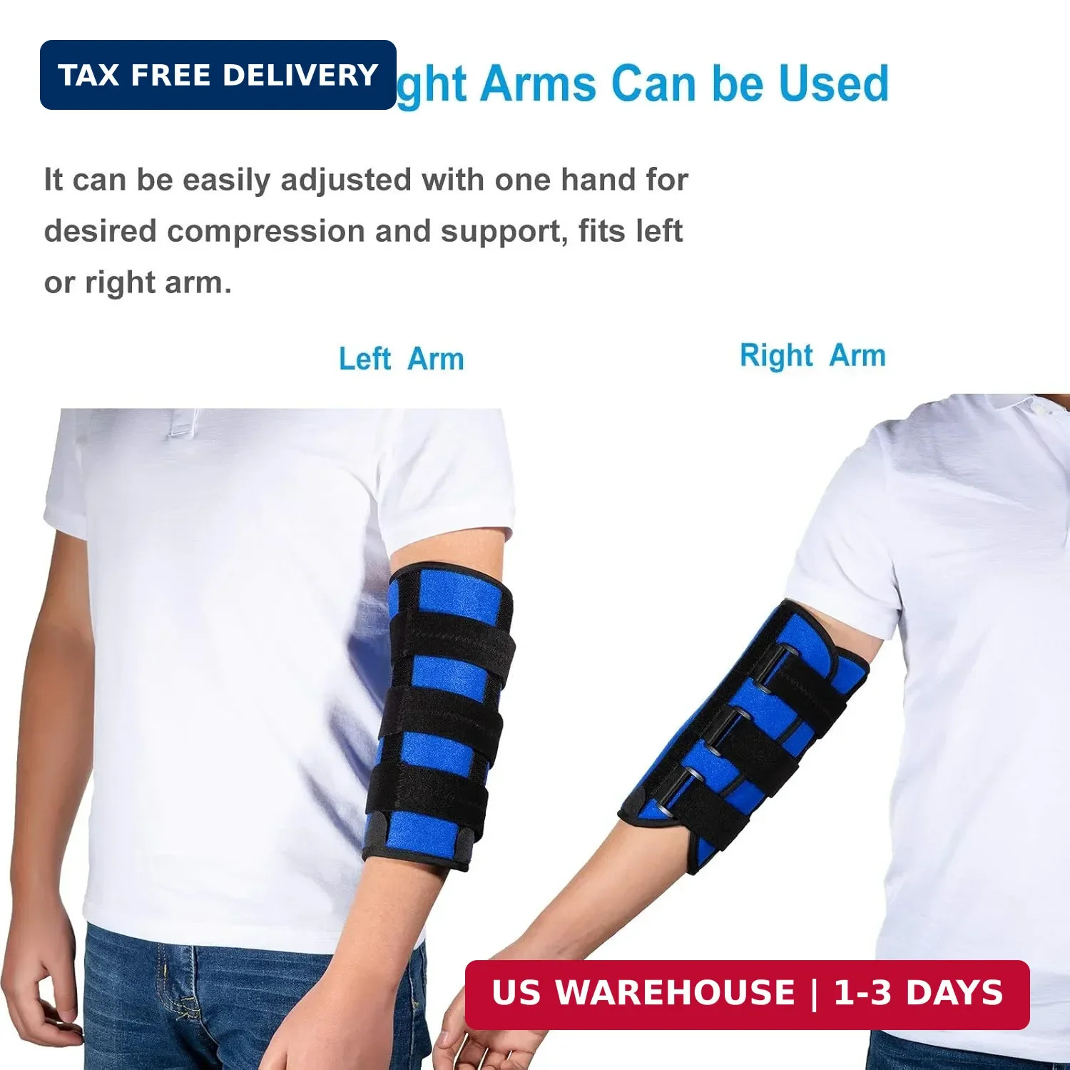 Elbow Brace Night Splint Support for Cubital Tunnel Syndromean, Ulnar Nerve, Sta