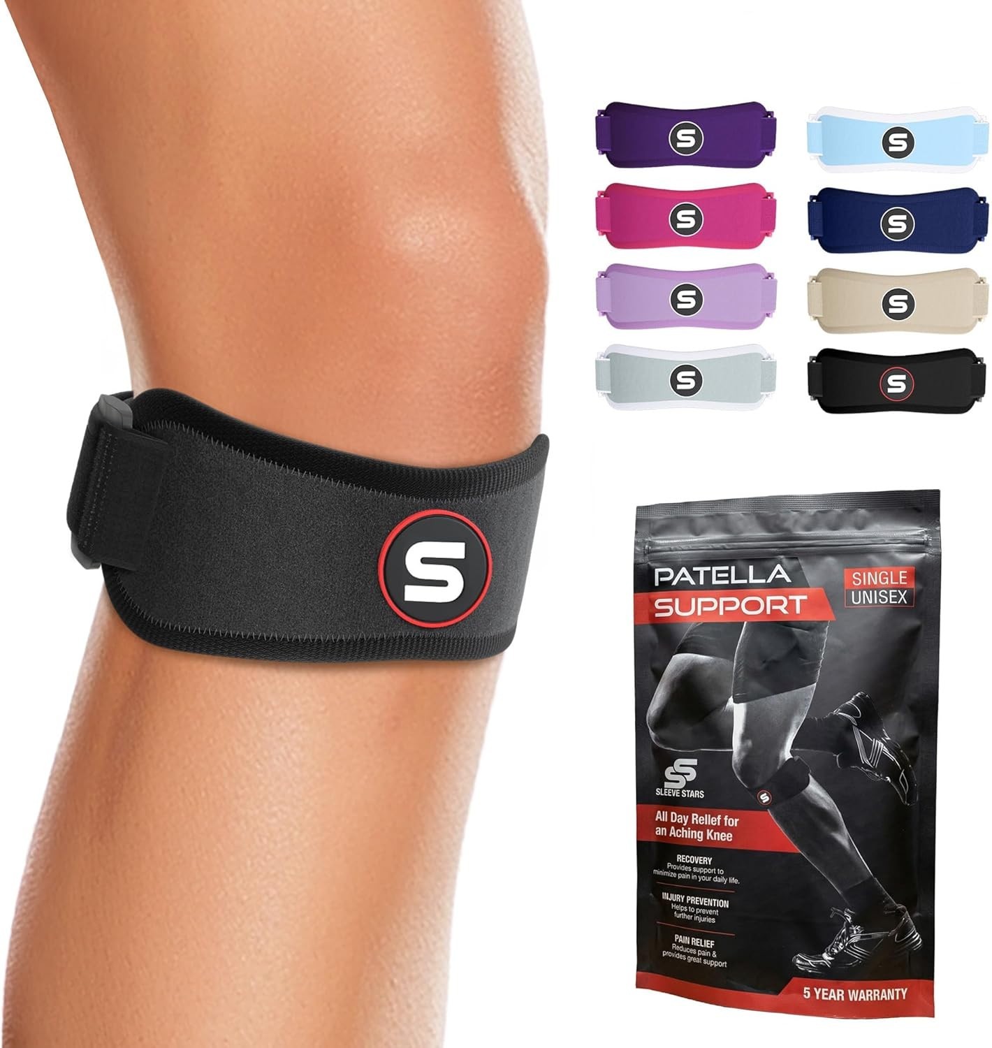 Adjustable Patella Knee Strap for Osgood Schlatter – Durable Pain Relief for All