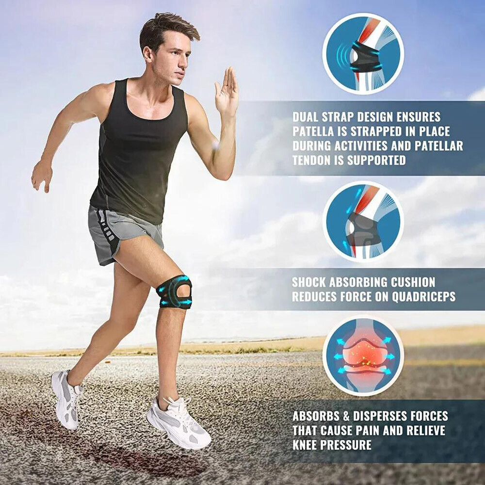 Knee Brace for Knee Pain Relief – Patella Stabilizing Support w/ Anti-Collision