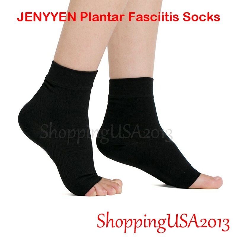 JENYYEN Plantar Fasciitis Socks,Foot Care Compression Sock Sleeve – Arch & Ankle