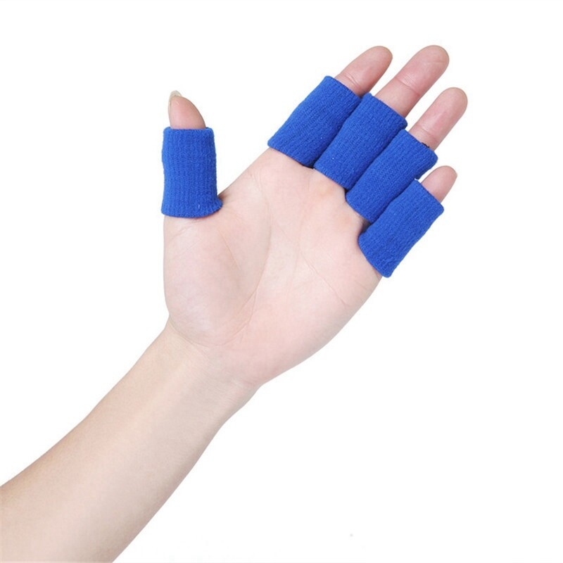 Stretchy Gym Wrap Aid 10PC Arthritis Finger Guard Protector Sports Basketball