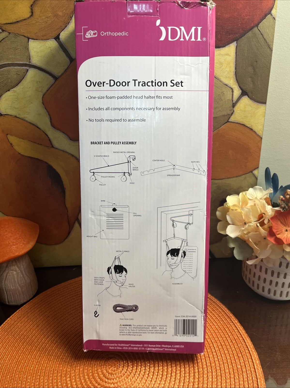 DMI over the Door Posture Corrector and Cervical Neck Traction Device for Physic
