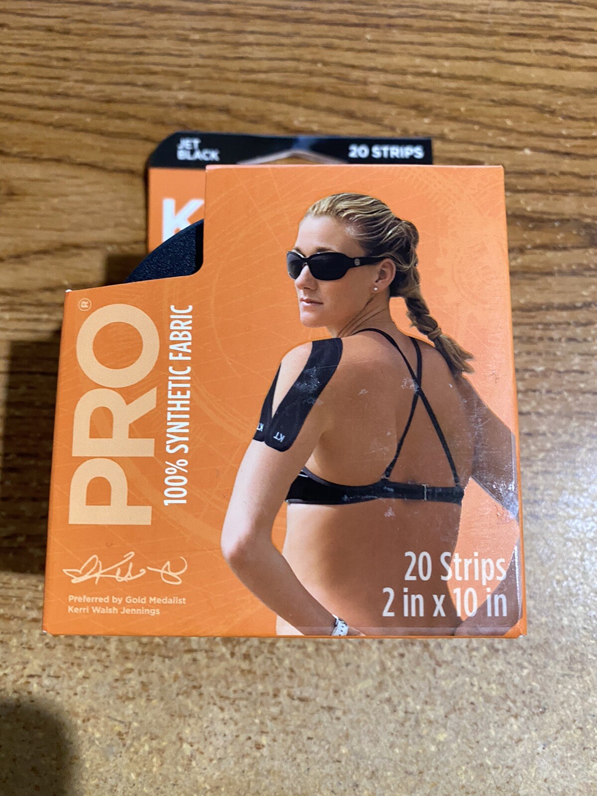 KT TAPE PRO SYNTHETIC KINESOLOGY THERAPEUTIC SPORTS TAPE 20 PRECUT STRIPS 2 PACK