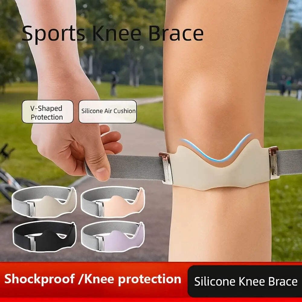 Elastic Patella Knee Strap Brace Support Sports Running Breathable Knee Pad