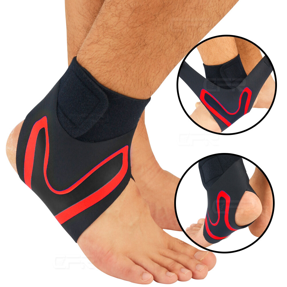 Foot Wrap Compression Sleeve Ankle Brace Support Plantar Fasciitis Pain Relief