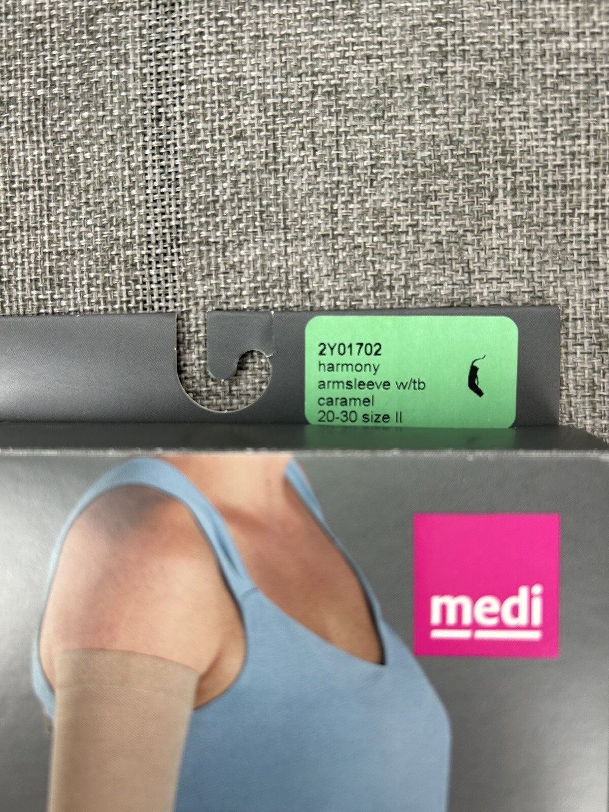 Medi Mediven Harmony Compression Arm Sleeve 2Y01702, 20-30 mmHg Size II Caramel