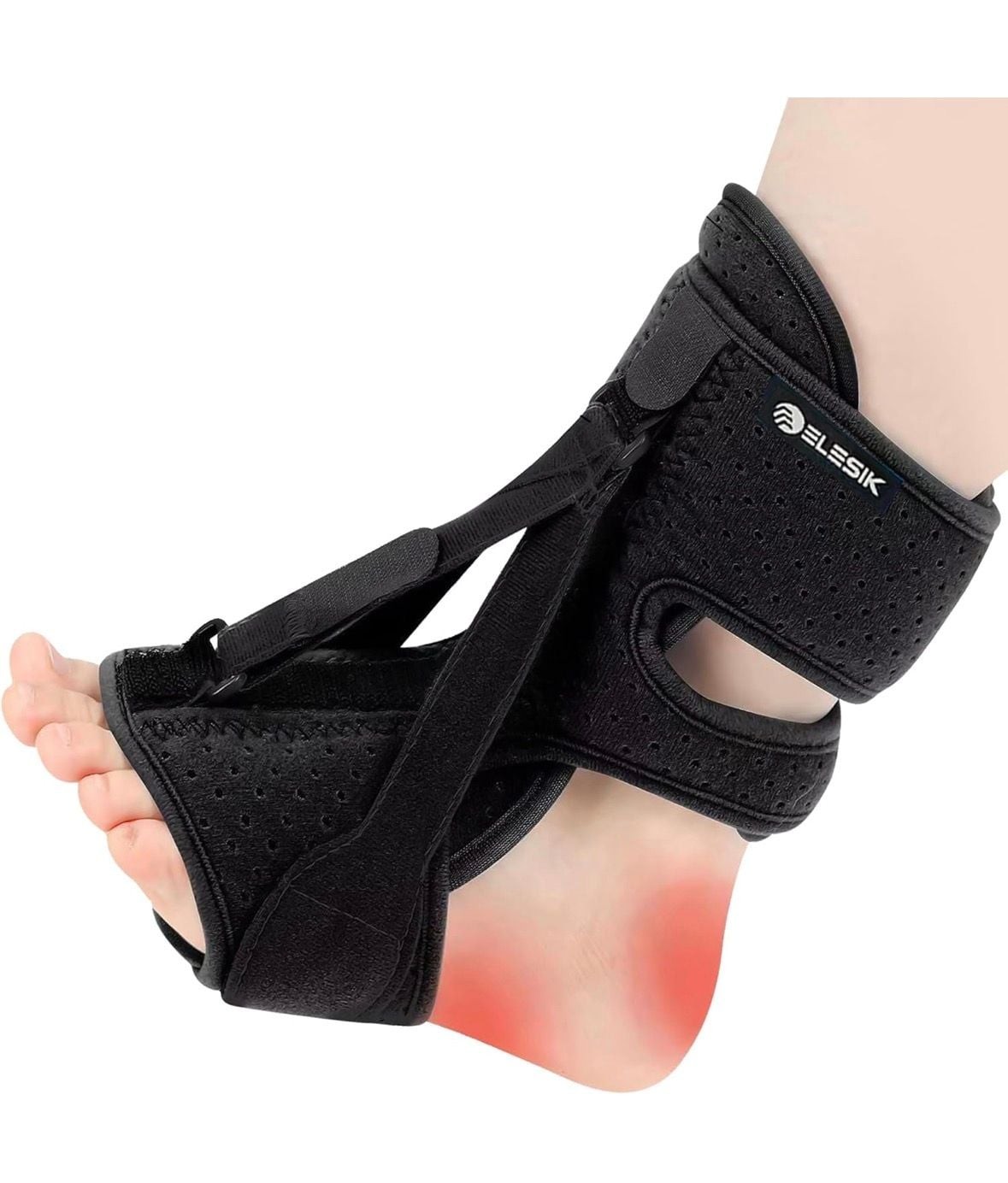 ELESIK Plantar Fasciitis Night Splint Adjustable Foot Brace for Heel Pain Relief