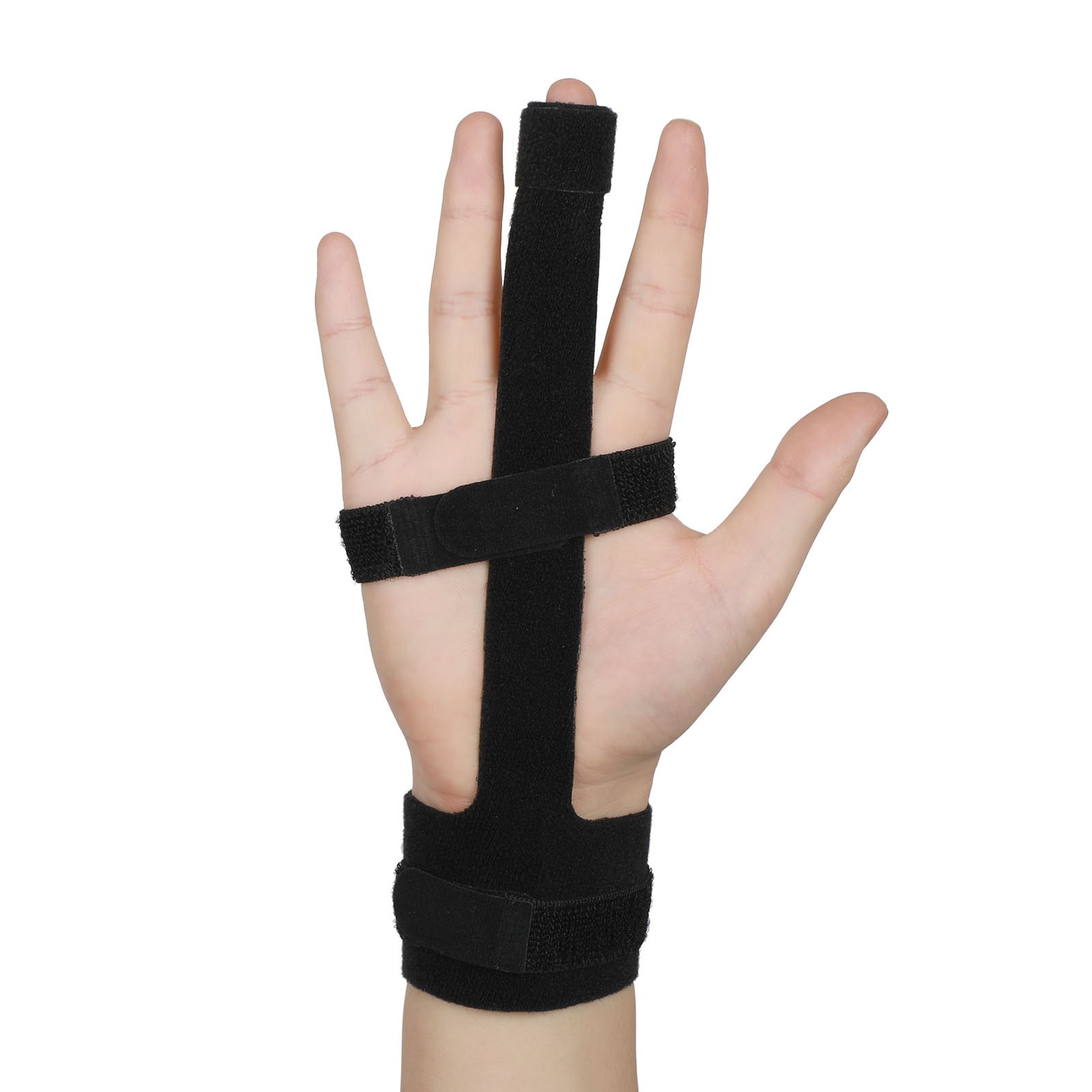 FBA Boutique Latest Improved Black Finger Guard With Steel Plate Finger Orthosis