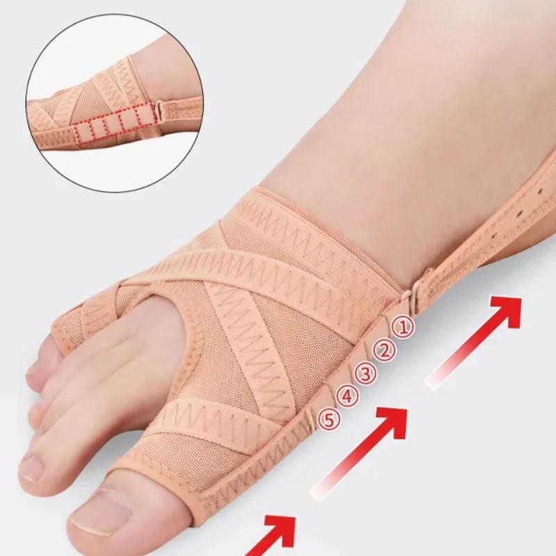 Fabric Bunion Corrector Adjustable Toe Separator Hallux Valgus Sleeve Socks