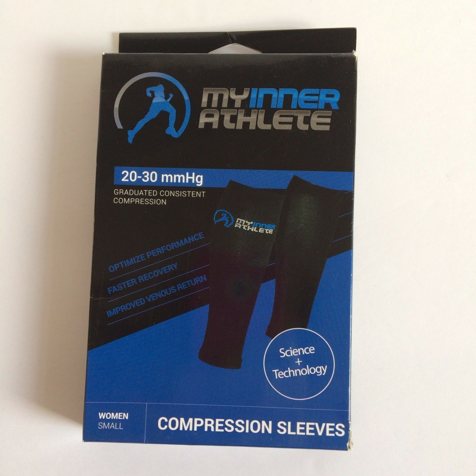 My Inner Athlete Women Compression Sleeves Recovery Sz Small 20-30 mmHg
